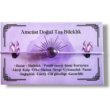 Ametist Doğal Taş Bileklik