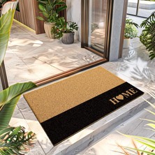 Decovetro Paspas Konsept Siyah Kalp Desenli Kapı Önü Paspası 40  x  60  cm