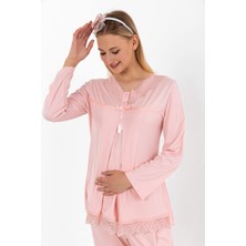Effortt Pembe Hamile Lohusa Pijama Takımı