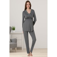 Effortt Füme Hamile Lohusa Pijama Takımı