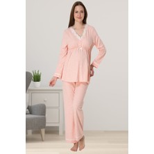 Effortt Somon Hamile Lohusa Pijama Takımı