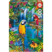 Educa Puzzle 500 Parça Bird Tropical Land 15512