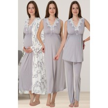 Effortt Gri Hamile Lohusa Set