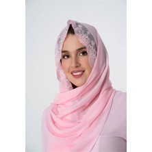 Effortt Pembe Şifon Şal