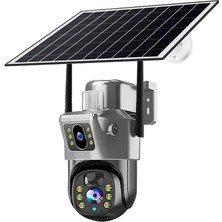 Ventus V380 Pro 4g 128GB Solar Dual Lens Hareketli Gece Görüş Dual Lens 6mp Uzaktan Izleme Akıllı Kamera