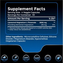 Wellness Magnesium L-Threonate 3000 mg 120 Kapsül - Ultra Strength