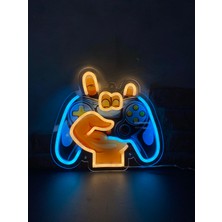 Neonite 'oyun Konsolu' Işıklı ve Uv'li Neon LED Dekoratif Duvar Tabelası(30x27cm)