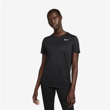 Nike W Dri-Fıt Tee Rlgd Lbr Kadın Antrenman Tişörtü  DX0687_010 Nefes Alabilir Kumaş ile Şık Tasarım