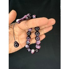 Anemore Collection Efe Boy Maskot Şak Şak Tesbih Akrilik Mor Renk Büyük Boy T-708