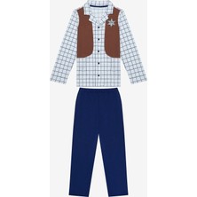 Penti Erkek Çocuk Sheriff Gömlek Pamuklu Çok Renkli Pijama Takımı