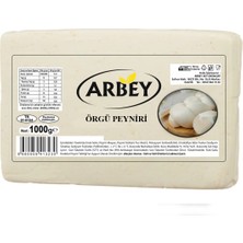 Arbey Inek Örgü Peyniri 1 kg Net Az Tuzlu