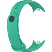Alstrap Xiaomi Mi Band 8/band 9 Uyumlu Metal Tırnaklı Uzun Ömürlü Silikon Kordon