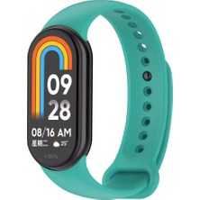 Alstrap Xiaomi Mi Band 8/band 9 Uyumlu Metal Tırnaklı Uzun Ömürlü Silikon Kordon
