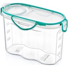 Byogalo® Kilitli Kapaklı Contalı Hava,su Sıvı Geçirmez 1,2 Litre Erzak Saklama KABI-SA580