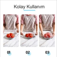 Tencere Tabak Gıda Koruyucu Lastikli Streç -25 Adet