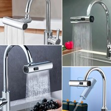 Byogalo 3 Farklı Modlu Çok Amaçlı Musluk Adaptörü Evrensel Musluk Başlığı Şelale Musluk