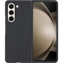 Teleplus Samsung Galaxy Z Fold 5 Kılıf Karbon Tasarım Square Pc Kapak