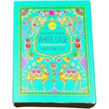 White Sage Golden India Naturel Geri Akış Şelale Tütsü (10 Adet)