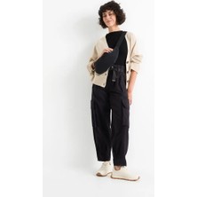 Yüksek Bel Kargo Pantolon