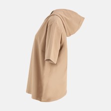 Over Sıze  Arka Asimetrik Detaylı Sweatshırt