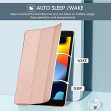 TEKNETSTORE Apple Ipad 8. ve 9. Nesil 2020 /2021 10.2 Inç Tablet Flip Smart Standlı Akıllı Kılıf Smart Cover