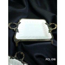 Roy King Royking Elegance Kare Sunum Tabak Antique 36  cm  Pcl 016
