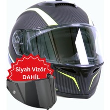 Tcherchi Kronos Serisi Çeneden Açılabilir Motosiklet Kaskı Ece 22.06 Sertifikalı (Siyah Vizör Dahil)
