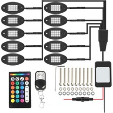 Brevityhav 15 LED Renkli Işıklar Araba Bir Çekme On Altında Malzemeler (Yurt Dışından)