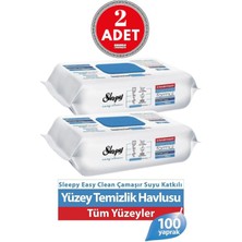 Easy Clean Çamaşır Sulu Yüzey Temizlik Havlusu 100' Lü x 2 Adet