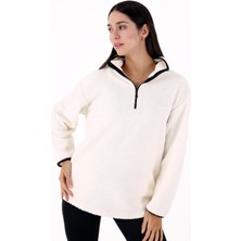 Scorp Cheer Casual Kadın Peluş Mont Ekru