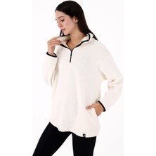Scorp Cheer Casual Kadın Peluş Mont Ekru