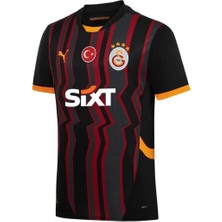 Galatasaray Siyah Deplasman 45 Numara Osimhen Çocuk Forma Takımı 4'lü Set Çorap+Bileklik Hediyeli