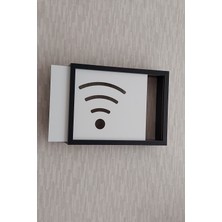 HKM Ticaret 25 x 25  cm  Wifi Desenli Modem ve Sigorta Kutusu Saklama Kutusu! Siyah  Saklama Kutusu!