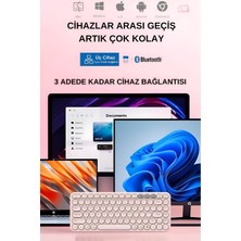 HP BTK1 Çift Modlu Kablosuz 2.4ghz & Bluetooth V5.0 Sessiz Q Klavye Pembe (Ramwhite Türkiye Garantili)