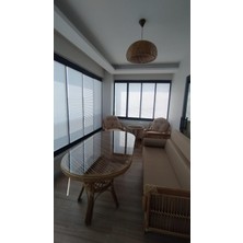 Cam Balkon Perdesi - Plise Perde- Orlenda Plise Perde