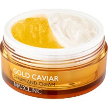 Altın, Havyar Içeren 2li Serum ve Krem Maxclınıc Gold Caviar Serum And Cream