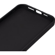 Case 4u Apple iPhone 15 Pro Kılıf Mat Renkli Yumuşak Kalın Sağlam Silikon Kılıf Biye Siyah