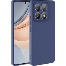 Case 4u Xiaomi 14T Uyumlu Kılıf 3D Kamera Korumalı Içi Kadife Mara Lansman Yumuşak Kapak Lacivert