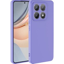 Case 4u Xiaomi 14T Uyumlu Kılıf 3D Kamera Korumalı Içi Kadife Mara Lansman Yumuşak Kapak Lila