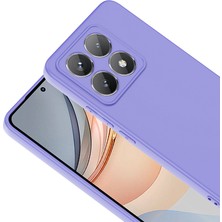 Case 4u Xiaomi 14T Uyumlu Kılıf 3D Kamera Korumalı Içi Kadife Mara Lansman Yumuşak Kapak Lila