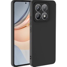 Case 4u Xiaomi 14T Uyumlu Kılıf 3D Kamera Korumalı Içi Kadife Mara Lansman Yumuşak Kapak Siyah