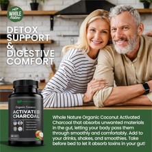 Whole Nature Organic Coconut Activated Charcoal 180 Capsules