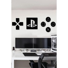 Gamer Oyuncu Playstation Kafe Duvar Dekor Tablo Hediyelik Eşya Duvar Süsü