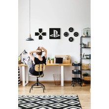 Gamer Oyuncu Playstation Kafe Duvar Dekor Tablo Hediyelik Eşya Duvar Süsü