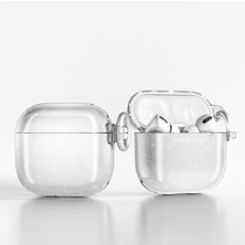 MobaxAksesuar Apple Airpods 4. Nesil ile uyumlu Kılıf Sağlam Şeffaf Simli Allstar Renkli Case 32