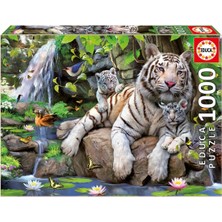 Educa Puzzle 1000 Parça Bengal White Tigers 14808