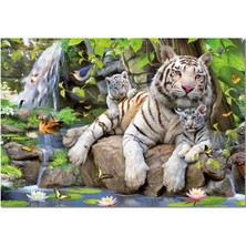 Educa Puzzle 1000 Parça Bengal White Tigers 14808