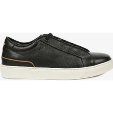 Greyder 17420 Erkek Siyah  Deri Sneaker Ayakkabı