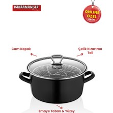 Cips Chef 22 cm Emaye Kızartma Tenceresi