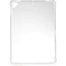 Noktaks - iPad 6.nesil 9.7.inç 2018 A1893-A1954 - Kılıf Köşe Korumalı Anti Shock Silikon Kapak - Şeffaf